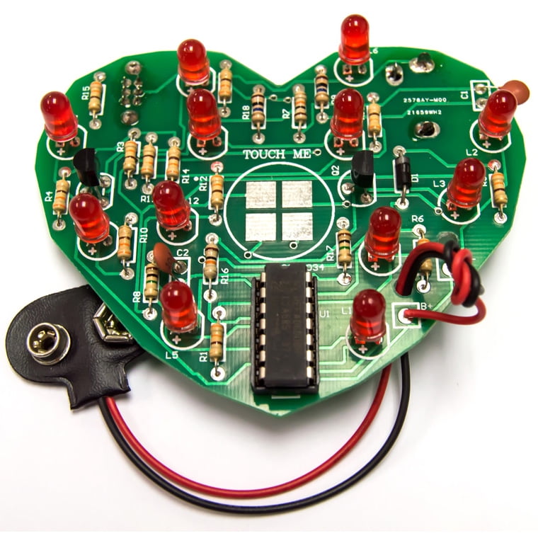 emotional heart soldering kit (beginner level) diy educational practice