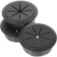 thumbnail image 1 of 3 pcs Desktop Wire Hole Cover Round Cable Hole Plugs Plastic Cord Hole Covers for Cable Management, 1 of 8