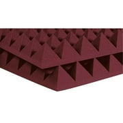 Auralex Acoustics AUR-2PYR-BUR 2 in. Acoustic Studiofoam Pyramid - Burgundy