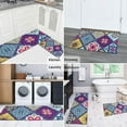 thumbnail image 5 of Multicolor Ethnic Geometric Patchwork Pattern Kitchen Rugs Sets Of 2,Anti Fatigue Kitchen Mat Rugs Non Slip Washable,Decorative Kitchen Floor Mats for Kitchen,Sink,Laundry,17"x30"+17"x47", 5 of 7