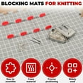 thumbnail image 6 of 4 Pack Blocking Mats For Knitting & Crochet Projects Extra Thick Knitting Blocking Mats And Pins With Grid Lines Foam Crochet Blocking Board Crafts for Kids Ages 4-8 Girls Craft Organizers And Storage, 6 of 7