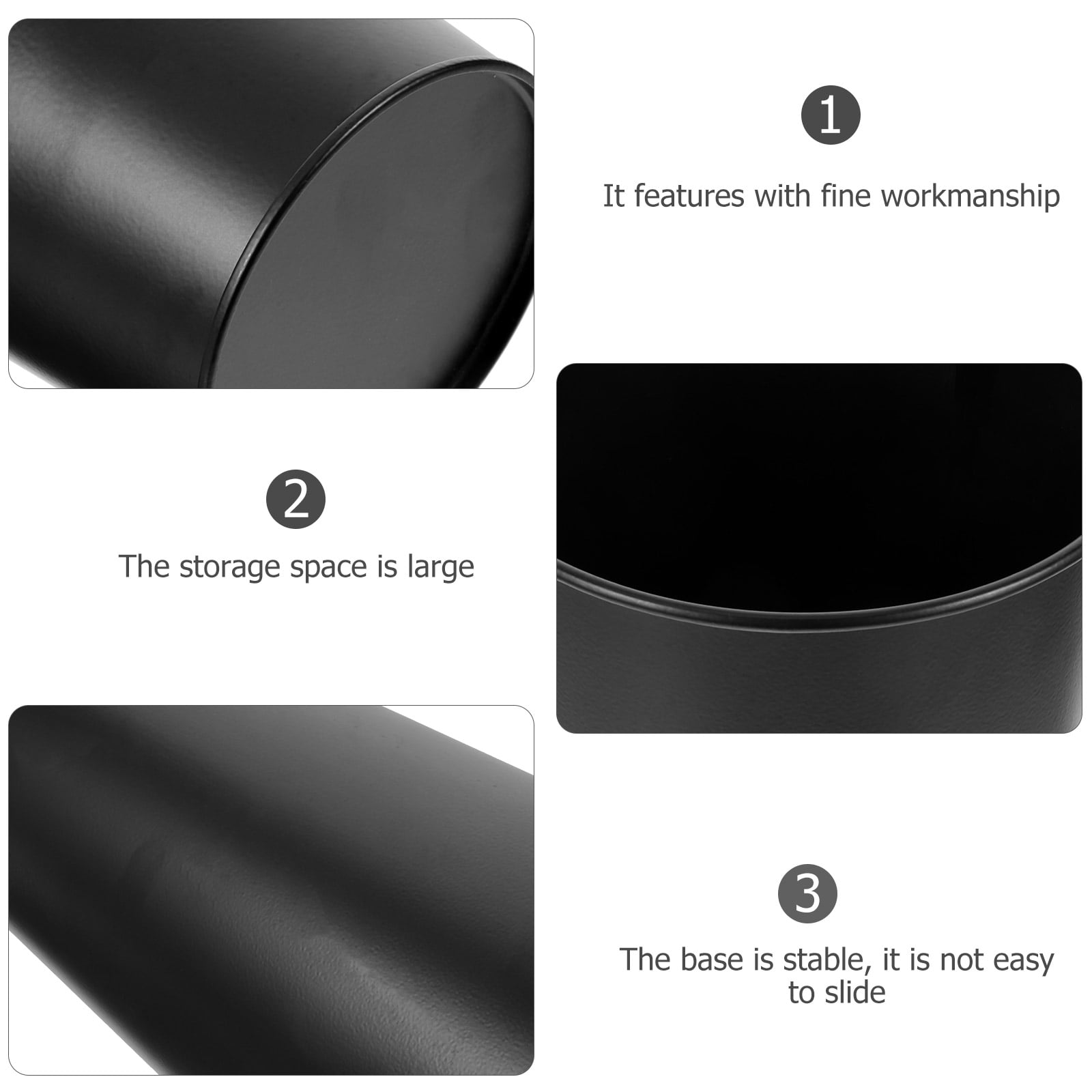 4 Pieces Patio Umbrella Stand Holder Elder 28.50X12.50X12.50CM Black