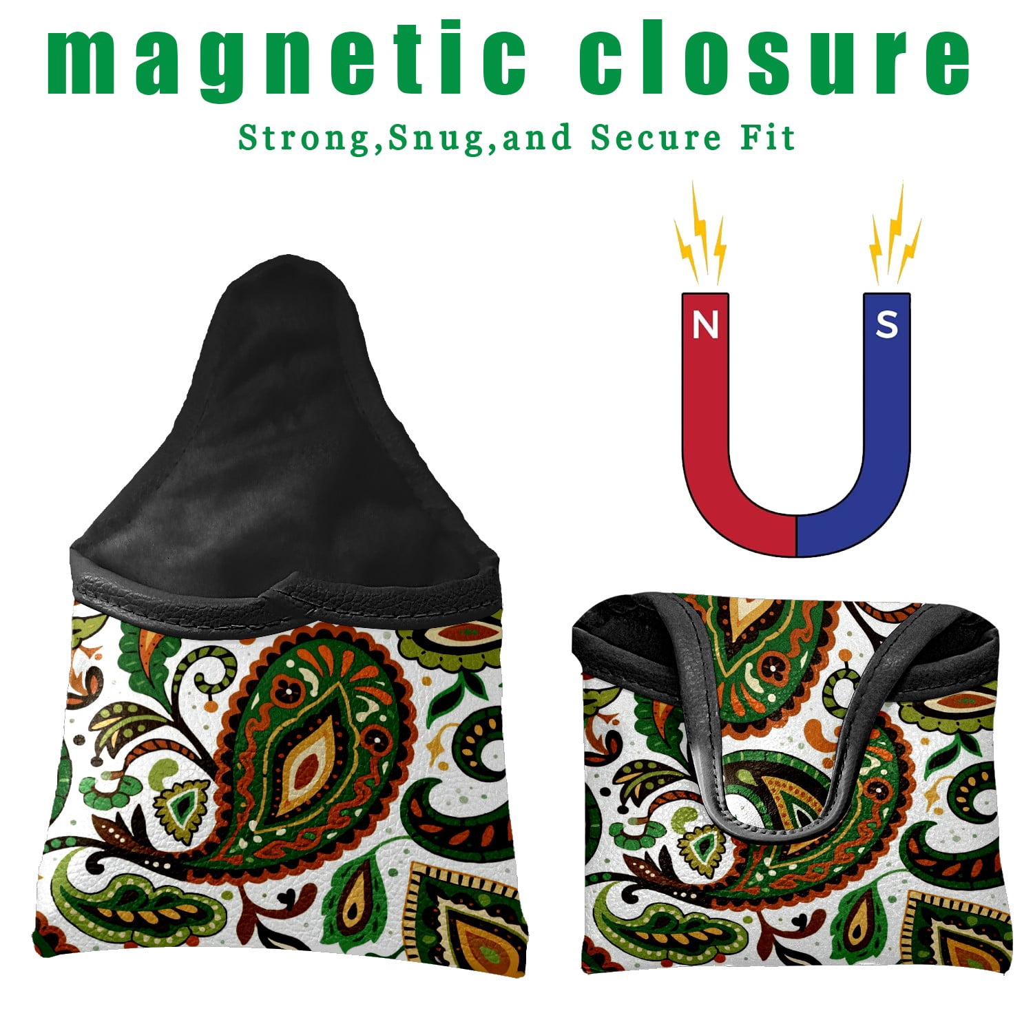 Golf Club Head Cover Waterproof Leather Golf Accessories HeadCovers Set Driver Headcover for Women Men Dragonfly Group