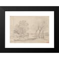 thumbnail image 2 of Nicolas Louis Cabat 18x14 Black Modern Framed Museum Art Print Titled - Paysage (19th Century), 2 of 5