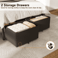 thumbnail image 6 of Tydimor Twin Size Bed Frame with 2 Drawers & LED Lights & Charging Station, Beds with Headboard & 10.10" Under Bed Storage, No Box Spring Needed, Easy Assembly, Black, 6 of 9