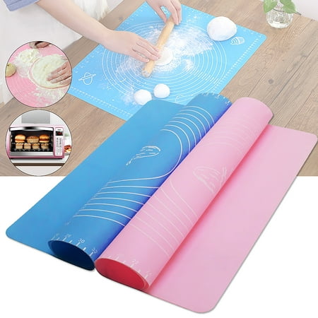 26 * 29cm/50 * 40cm Silicone Rolling Cut Kneading Mat Fondant Clay Mats Pastry Icing Dough Baking Pizza Chocolate Cake