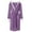 Z01-Purple, variant on NARABB Men's Pajamas Set Fleece Patchwork Waist Tie Cardigan Pocket Long Sleeve Hooded Bathrobe Mens Homewear Set Sleepwear Set