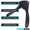 thumbnail image 3 of Shanasana Soft Handled Garlic Press (Incredibly Strong Stainless Steel) Also Called Garlic Crusher or Garlic Mincer - Incredible Tool for Any Kitchen - Dishwasher Safe, 3 of 7