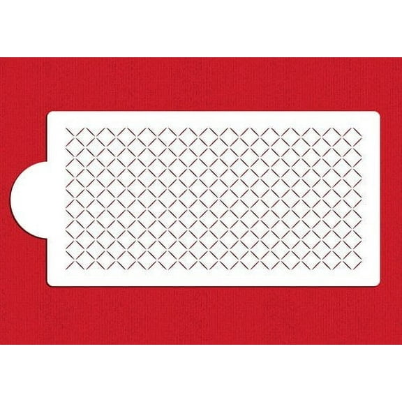 Zoe Clark (1.5 cm) Diamond Netting Cake Stencil Side C1039 by Designer Stencils