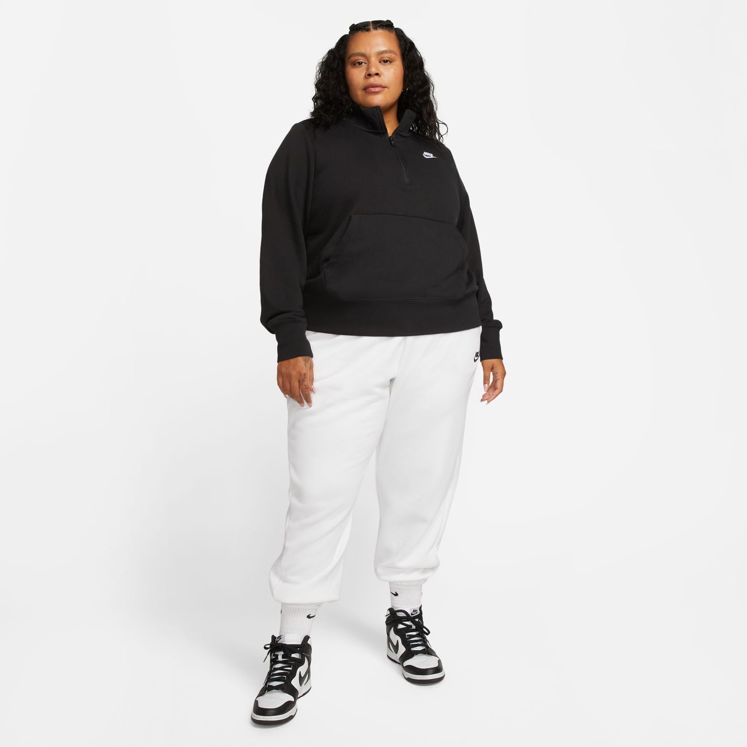 nike plus size half zip