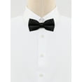 thumbnail image 2 of INSPIRE CHIC Men's Formal Solid Pre-Tied Bow Ties Bowties Adjustable Strap, 2 of 5