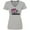 AC-Heather Grey, variant on Inktastic Fifty & Fabulous Women's V-Neck T-Shirt