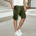 thumbnail image 4 of Kureaily Men's Casual Cargo Shorts Zip Elastic Waist Loose Fit Short, 4 of 9