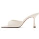 thumbnail image 5 of Mules Riekhany de tacón alto para mujer, sin cordones, punta puntiaguda, color blanco, 5 of 5
