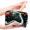thumbnail image 4 of Swan Waterproof PVC Cosmetic Storage Bag with Zipper, Lightweight, Large Capacity, Printed Design - Travel Bag, Travel Pouch, Round Travel Cosmetic Bag, Travel Pouch for Ladies and Girls, 4 of 6