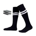 thumbnail image 3 of Colaxi Chaussettes Chauffantes Rechargeables Chaussettes Isolées Thermiques pour Randonnée Cyclisme Extérieur Rayure Noire Blanche, 3 of 8