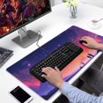 thumbnail image 5 of Rectangle Colorful Style Mouse Mat, Gaming Mouse Pad for Rubber Base Gradient Space Large Mouse Pad with Stitched Edges, Office Mouse Pad for Women Men Kids, 31.5x15.7in, 5 of 7