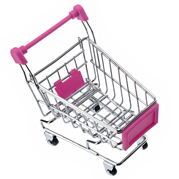 BESTYASH Mini Shopping Cart Storage Basket for Practical Organization at Home 1Pack