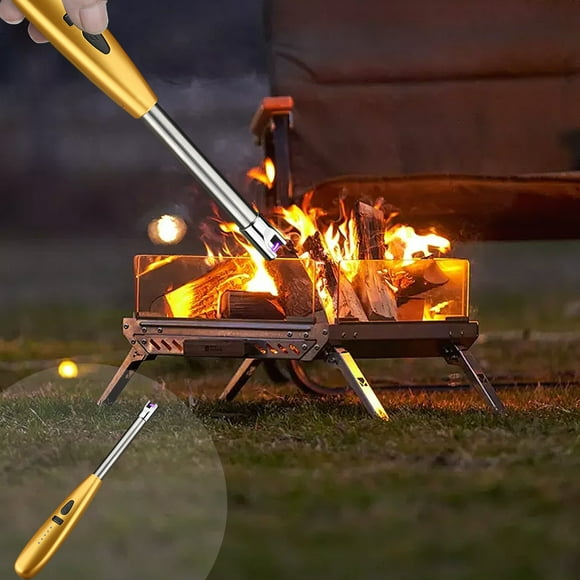 Summer Savings Clearance! Electronic Windproof Lighter, Flameless USB Rechargeable Candle Lighter with LED Power Display, Outdoor Camping, BBQ, and Cooking Use