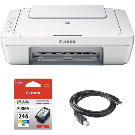 Canon PIXMA MG2522 Wired All-in-One Color Inkjet Printer with Ink and USB Cable