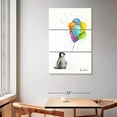 thumbnail image 2 of Elephant Stock Positive Penguin Wall Art - Vertical Multi Panel Canvas - Living Room Wall Decor - Animal Multi Panel - White And Blue Decor By Ashvin Harrison - 42" x 65", 2 of 8