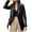 Black--blazers for women, variant on Leather Blazer Women Double Breasted Buttons Jackets Trendy Y2K Long Sleeve Coat
