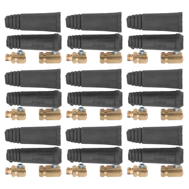 Welder Machine Cables Connectors, Electrical Conductivity Welding Cable Connector Plug Rubber+Brass For Hydrogen Arc Welding
