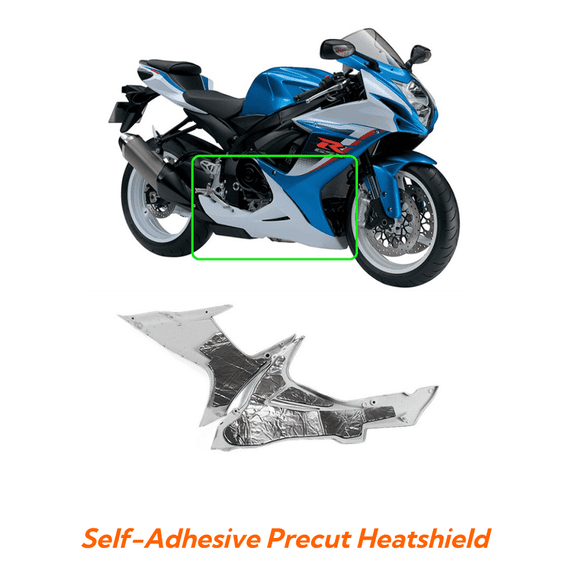 Professional Grade Self-adhesive ABS Fairing Insulation Heatshield Pad Precut for Suzuki GSXR600 GSXR750 2011-2021