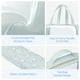 thumbnail image 5 of Bolsas de aseo PACKISM Clear, paquete de 3 con asa, impermeables, azul grisáceo, 5 of 7