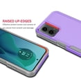 thumbnail image 6 of For Moto G 5G 2024 Case with Glass Screen Protector, Tekcoo Heavy Duty Rugged Shockproof Full Body Protective 2-IN-1 Phone Case Cover for Motorola Moto G 5G 2024, Purple, 6 of 10