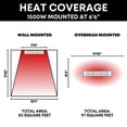 thumbnail image 3 of SUNHEAT 901315120 WL15-B 1500W Commercial Outdoor Wall Mount Heater Silver 2 Pack, 3 of 6