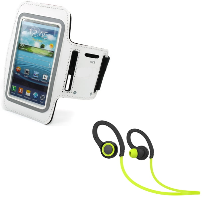 Earphones Sports Wireless Headset w Gym Workout Sports Running Armband G4W for Alcatel Streak, Dawn, Elevate, Pop Astro, PIXI CHARM - ASUS PadFone X mini - Huawei Union, Fusion 3