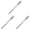 Silver 3PCS, variant on Heavy Duty Stainless Steel BBQ Food Tongs For Camping And Home Use Perfect For Grilling Steaks And Meats