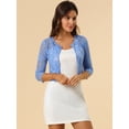 thumbnail image 3 of INSPIRE CHIC Cardigan Court en Dentelle Florale pour Femmes, 3 of 6