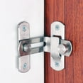 thumbnail image 1 of Cerradura de puerta de 90 grados Cerradura de puerta de seguridad de acero inoxidable Cerradura deslizante para hotel en casa, 1 of 8