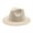 Creamy White, variant on Hirigin Kids Boys Girls Fedora Hat Solid Color Toddler Jazz Hats Classic Wide Brim Cowboy Hats Panama Dress Hat