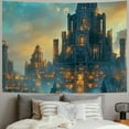 thumbnail image 2 of Autua Fantasy Underwater City Background Legendary City of Atlantis Sunk Underwater, Ancient Civilization Background Theme Party Decoration 60x50inch, 2 of 6