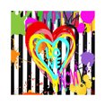 thumbnail image 1 of Cuadros Decorativos Kit de pintura de diamante 5D, corazón de garabato, taladro redondo completo, diamantes de imitación, arte de pared DIY Likrtyny embutido en tela, 1 of 9