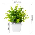 thumbnail image 3 of Inteprter Aspecto realista de las flores artificiales no tóxicas del ABS para las plantas de la sala de estar del hogar y de la oficina falso Decoración Eucalipto, 3 of 6
