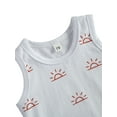 thumbnail image 3 of Franhais Newborn Baby 2-piece Outfit Set Fashion Sun Print Tank Top+Shorts Set for Kids Boys Girls, 3 of 5