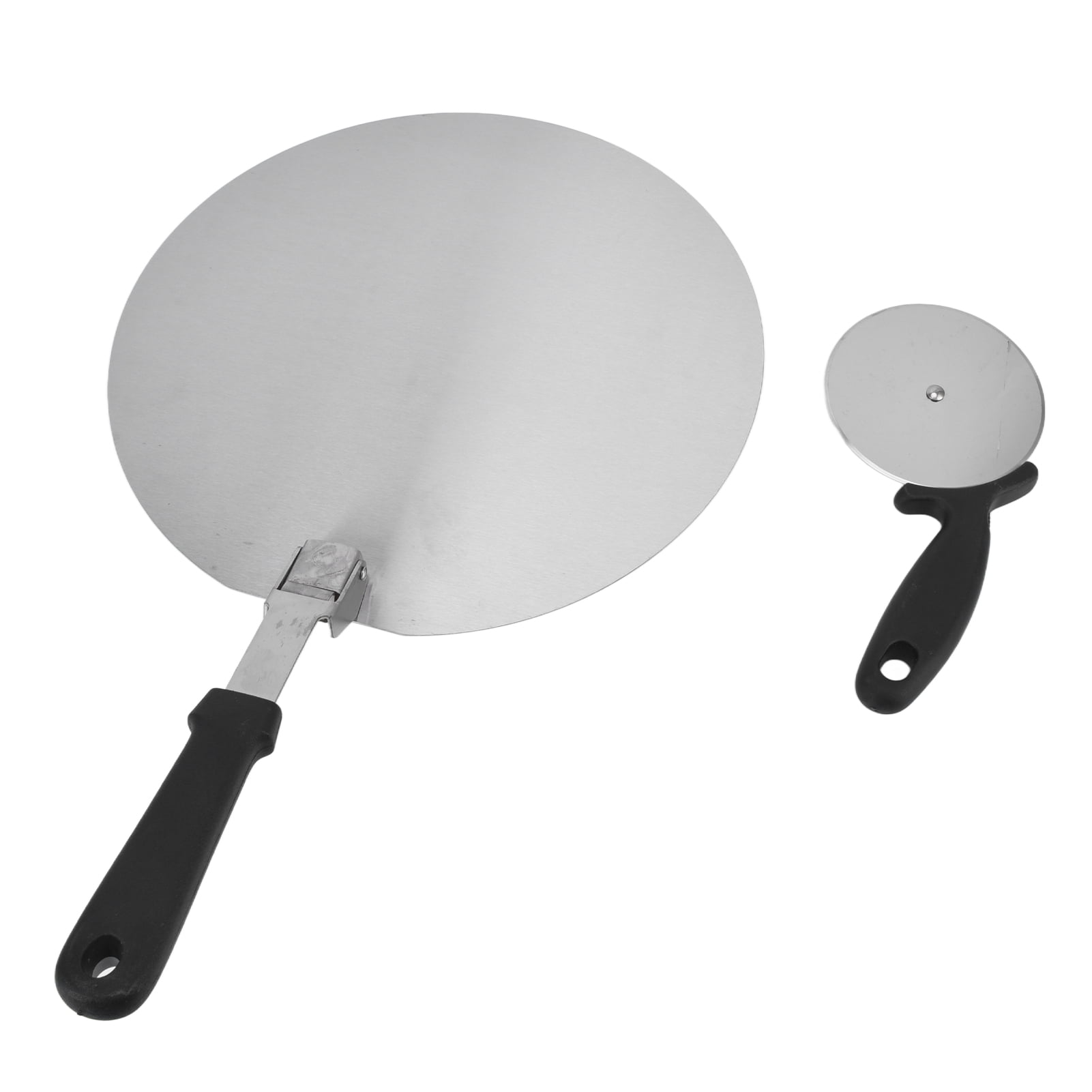 Pizza Peel, Stainless Steel Pizza Cutter Circular For Restaurant For