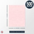 thumbnail image 6 of New Pink Ice Parchment Paper – Great for Certificates, Menus and Wedding Invitations | 24lb Bond, 60lb Text (90gsm) | 8.5 x 11” | 1 Ream – 500 Sheets per Pack, 6 of 6