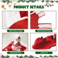 thumbnail image 2 of Santa Dog Costume, Christmas Pet Clothes Santa Claus Riding, Pet Cosplay Costumes Party Dressing up, Dogs Cats Outfit for Small Medium Large Dogs Chef L, 2 of 5