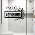 thumbnail image 6 of Black Butterfly Bathroom Door Stickers, Waterproof Self-Adhesive Wall Decals For Bathroom Restroom Home Decor, For Home Renters Apartment Dwellers Property Managers Daily, 6 of 7