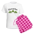 thumbnail image 5 of CafePress - Geocacher 3 Shamrocks Women's Light Pajamas - Women's Short Sleeve Print T-Shirt and Pants Light Cotton Pajama Set, 5 of 7