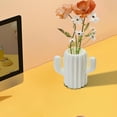thumbnail image 4 of Eoozwa Plastic Vase, Cute Flower Vases, Cactus Small Vase for Flowers, Decorative Unique Vases for Centerpieces Home Living Room Dining Table Office Decor, 4 of 6