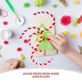 thumbnail image 4 of FRCOLOR Nettoyeurs de Tuyaux 50 Pcs Tiges en Chenille Bicolores Rouges et Blanches Torsadées Bâtons Nettoyeurs de Tuyaux pour Enfants Bâton Fait Main Art DIY Matériaux Jouet Éducatif en Peluche, 11.81"X0.2"X0.2 Pouces, 4 of 4