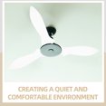 thumbnail image 3 of WEUVEB Ceiling Fan Replacement Parts 3Pcs Sleek Design for Office Users White, 3 of 8