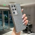 thumbnail image 7 of for Samsung Galaxy S25 Ultra Glitter Case, Shockproof Cute Bling Sparkle Cover Sequin Diamond Shiny Camera Protector Girls Women Soft Electroplated Protective Phone Case for S25 Ultra, Silver, 7 of 7