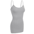 thumbnail image 2 of Essential Basic Women Basic Built In Bra Spaghetti Strap Layering Cami Top Tank - Junior Size, 2 of 7